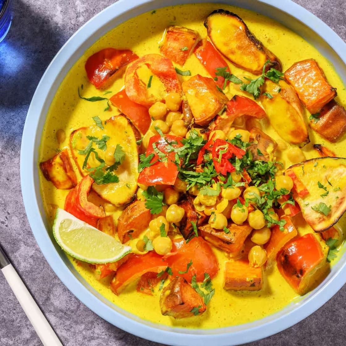 Veggie Moqueca Soup with Parsnips Sweet Potato and Chickpeas