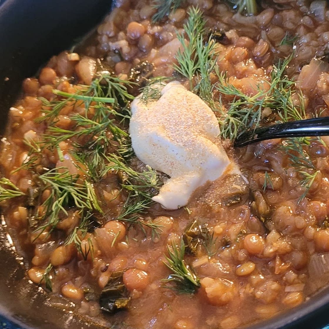 Smokey Lentil Stew with Aioli