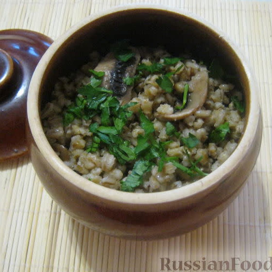 Perlgraupen im Tontopf