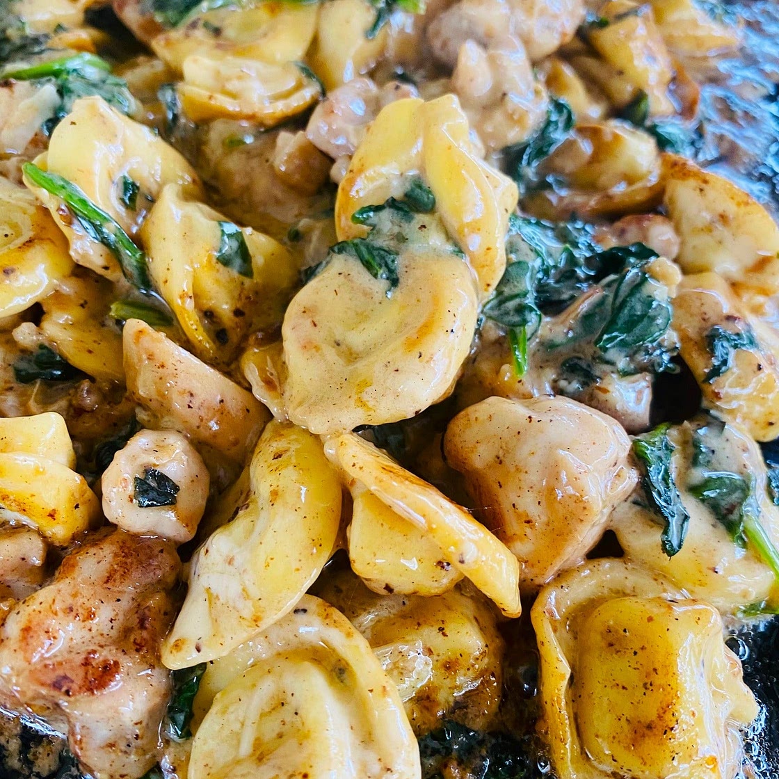 Blackstone Chicken Caesar Tortellini