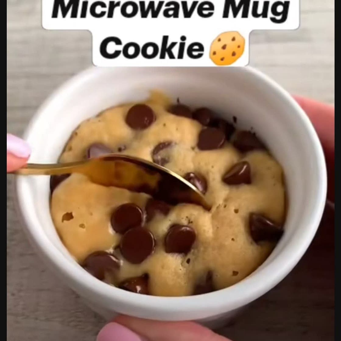 Mug cake cookie