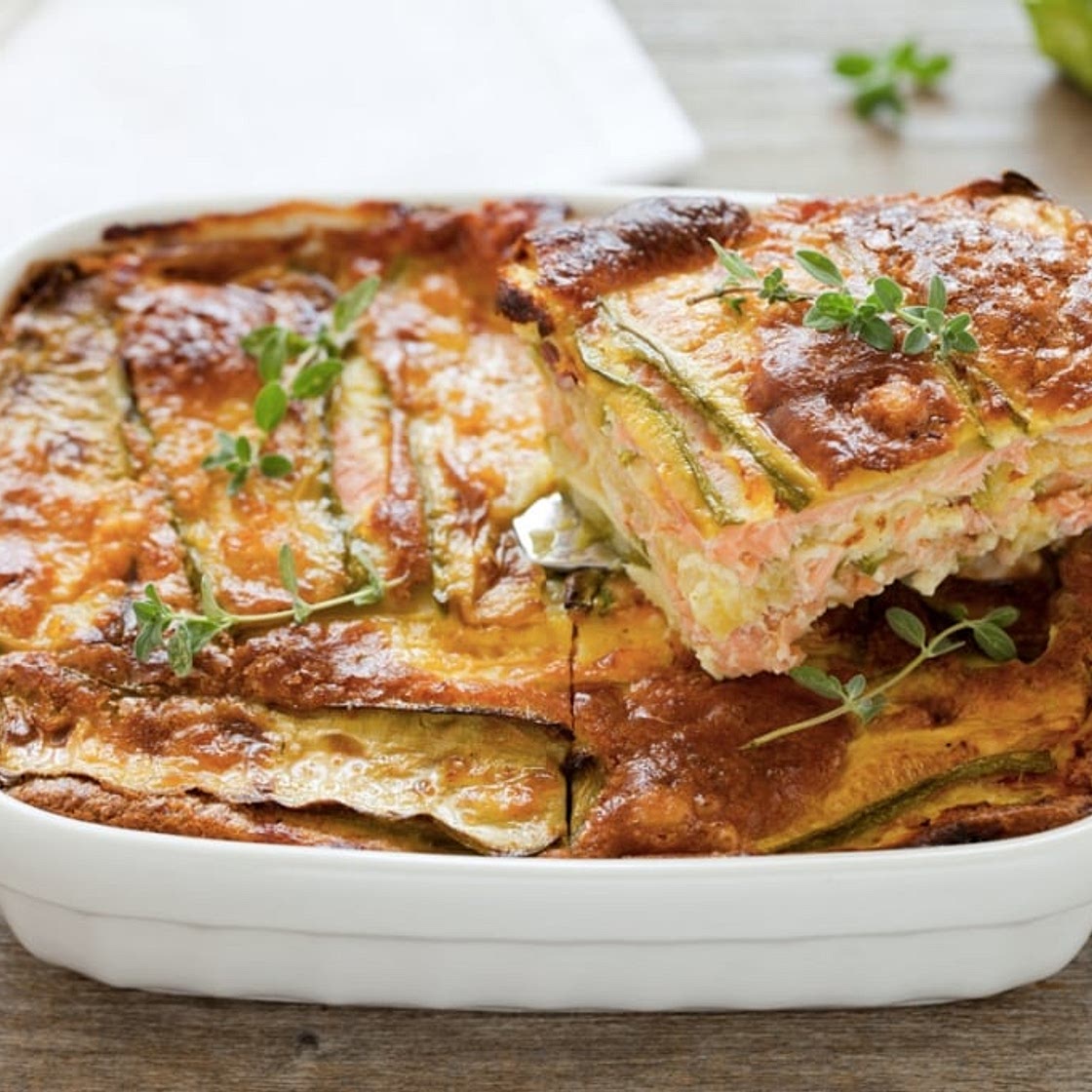 Terrina di zucchine al salmone
