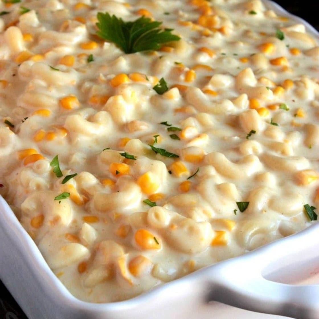 Creamed Corn Macaroni and Cheese