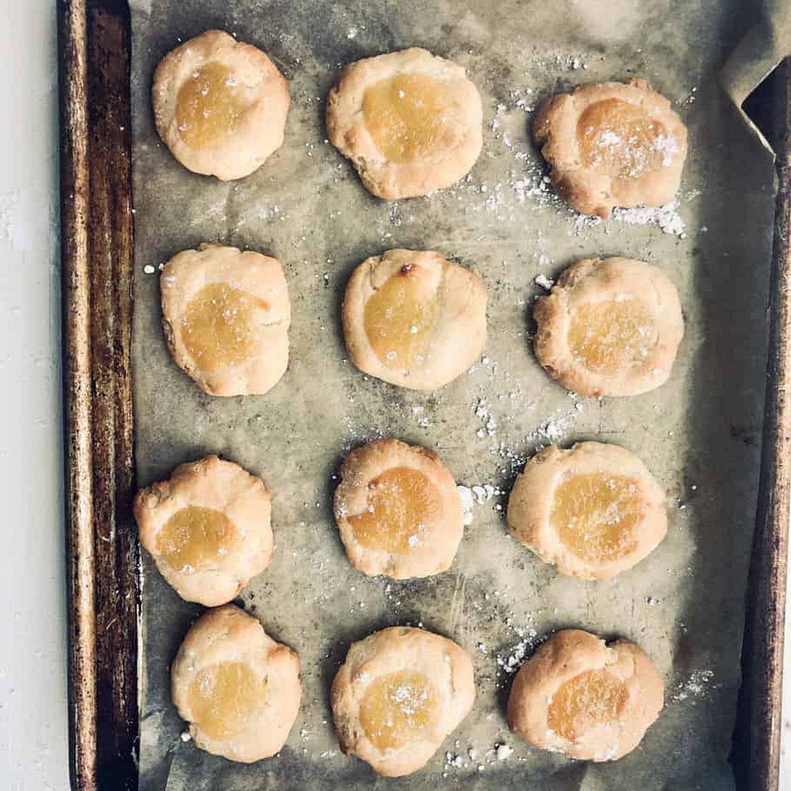 Small Batch Lemon Curd Thumbprint Cookies