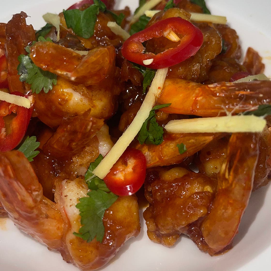 Firecracker Butterflied Prawns  