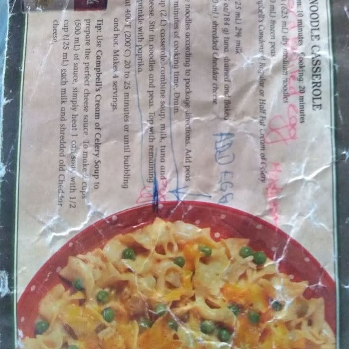 Tuna Noodle Casserole