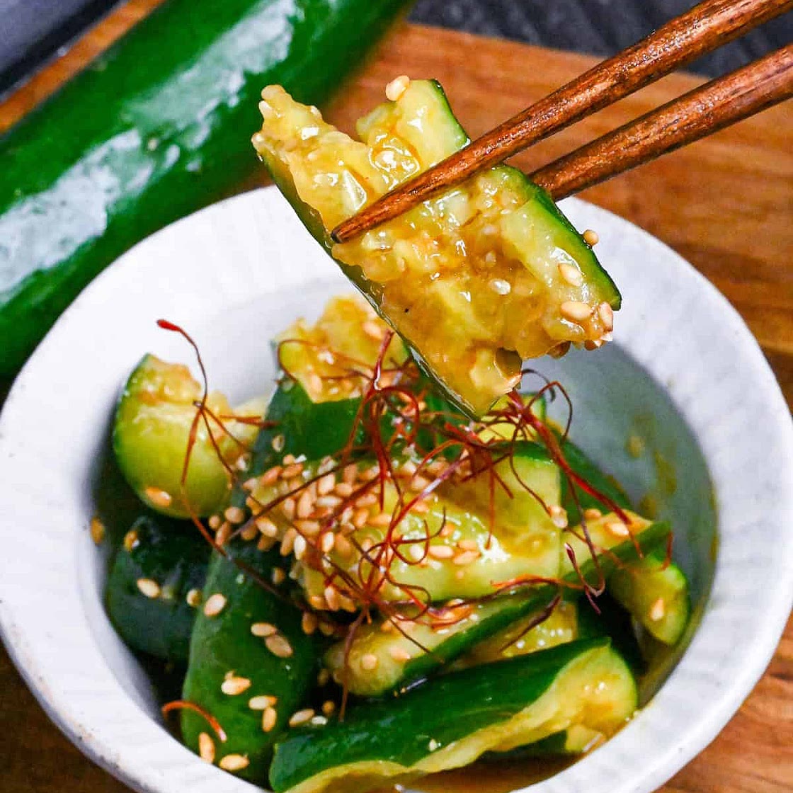 5-Min Spicy Miso Cucumber Salad That Will Hook You Forever!