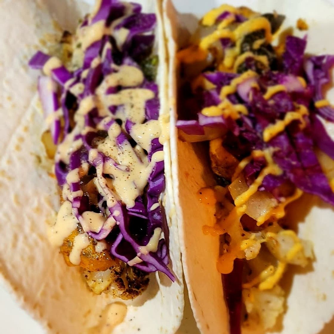 Sweet Potato Cauliflower Tacos