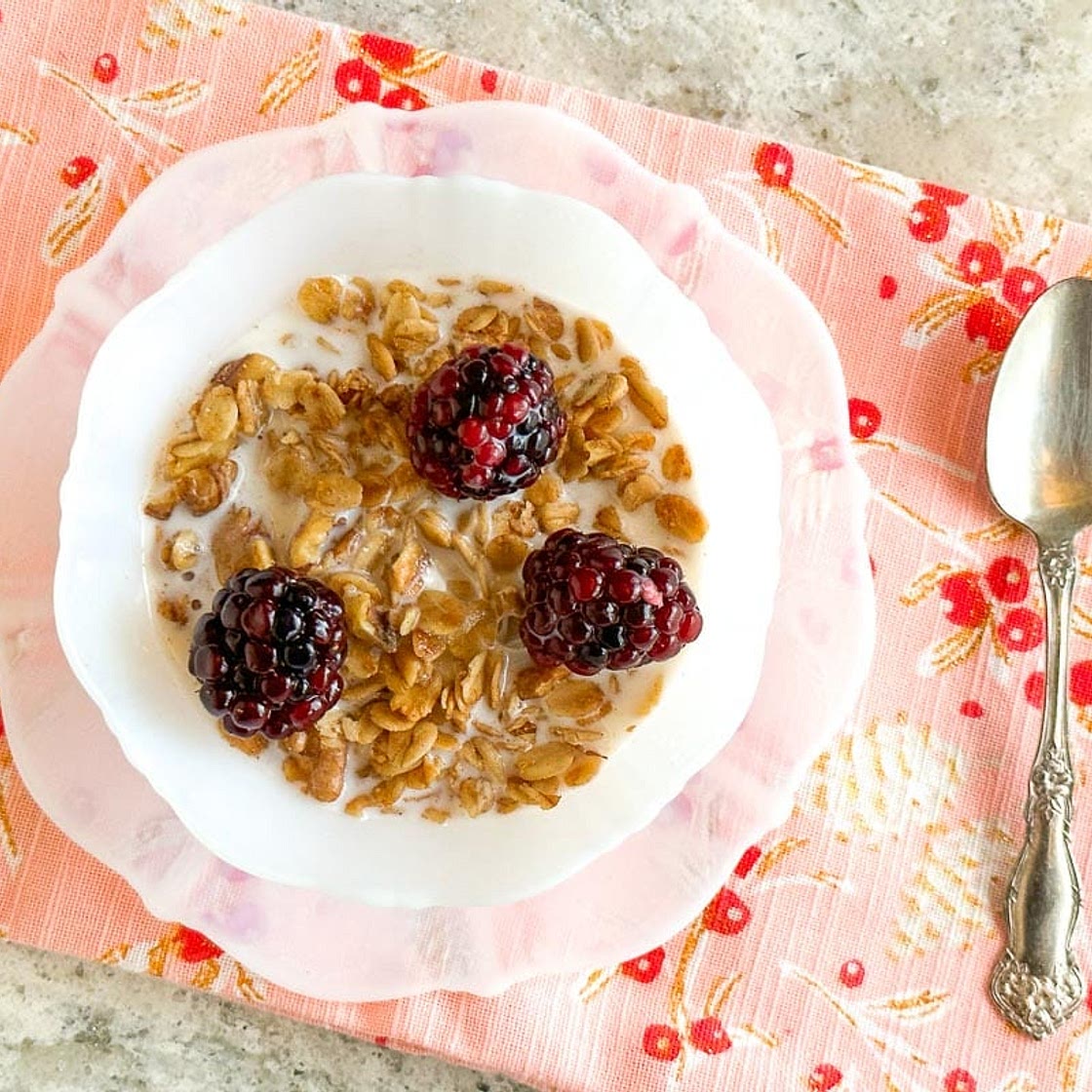 5-Ingredient Low FODMAP Maple Walnut Granola
