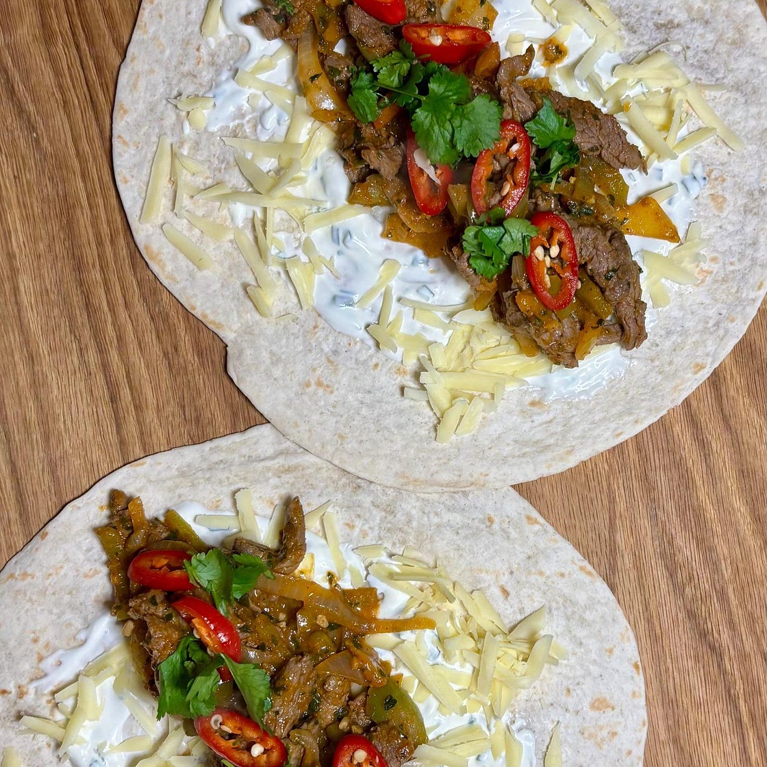 Air Fryer Steak Fajitas
