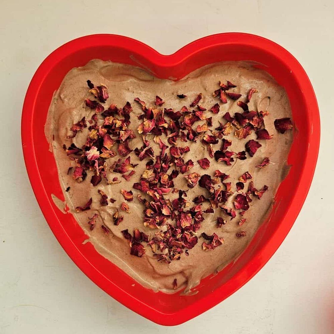 Mocha Cold Brew Tiramisu with Rose Petals