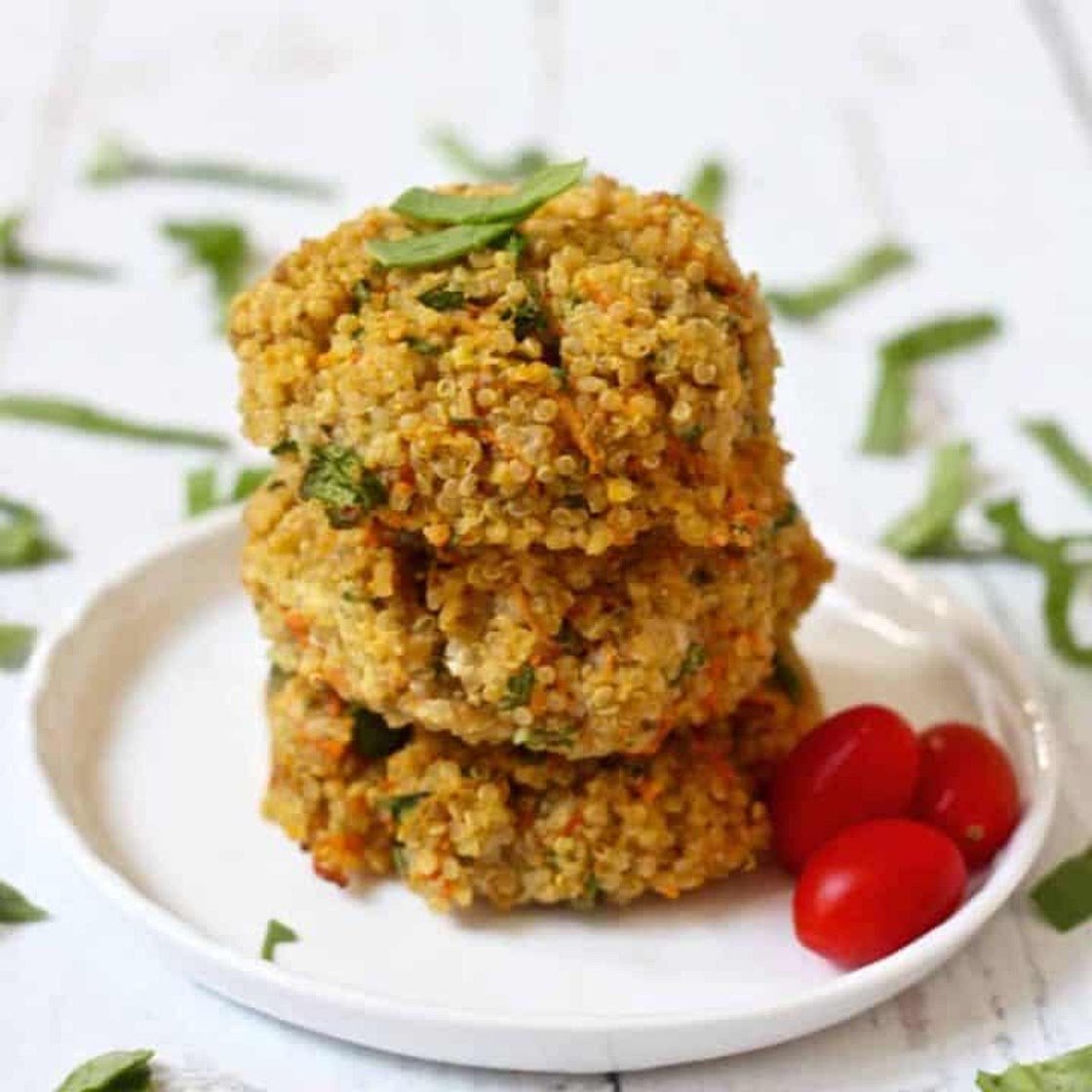 Triple Veggie Quinoa Cakes