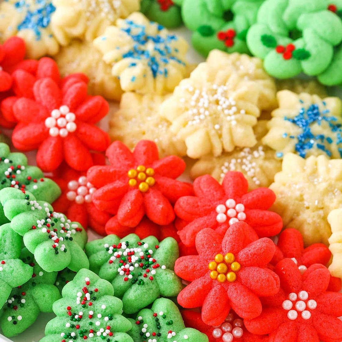Buttery Classic Spritz Cookies