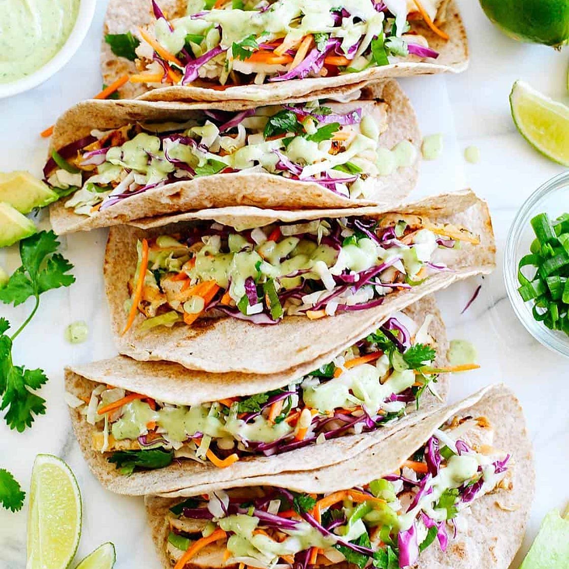 Cilantro Lime Chicken Tacos