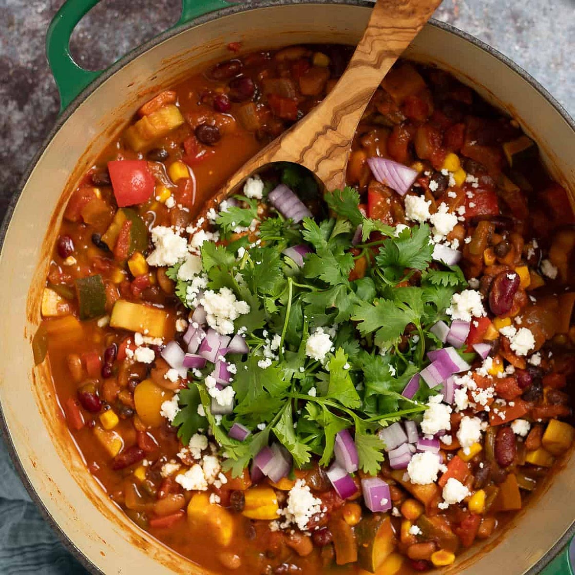 Smoky Vegetarian Chili With Beans