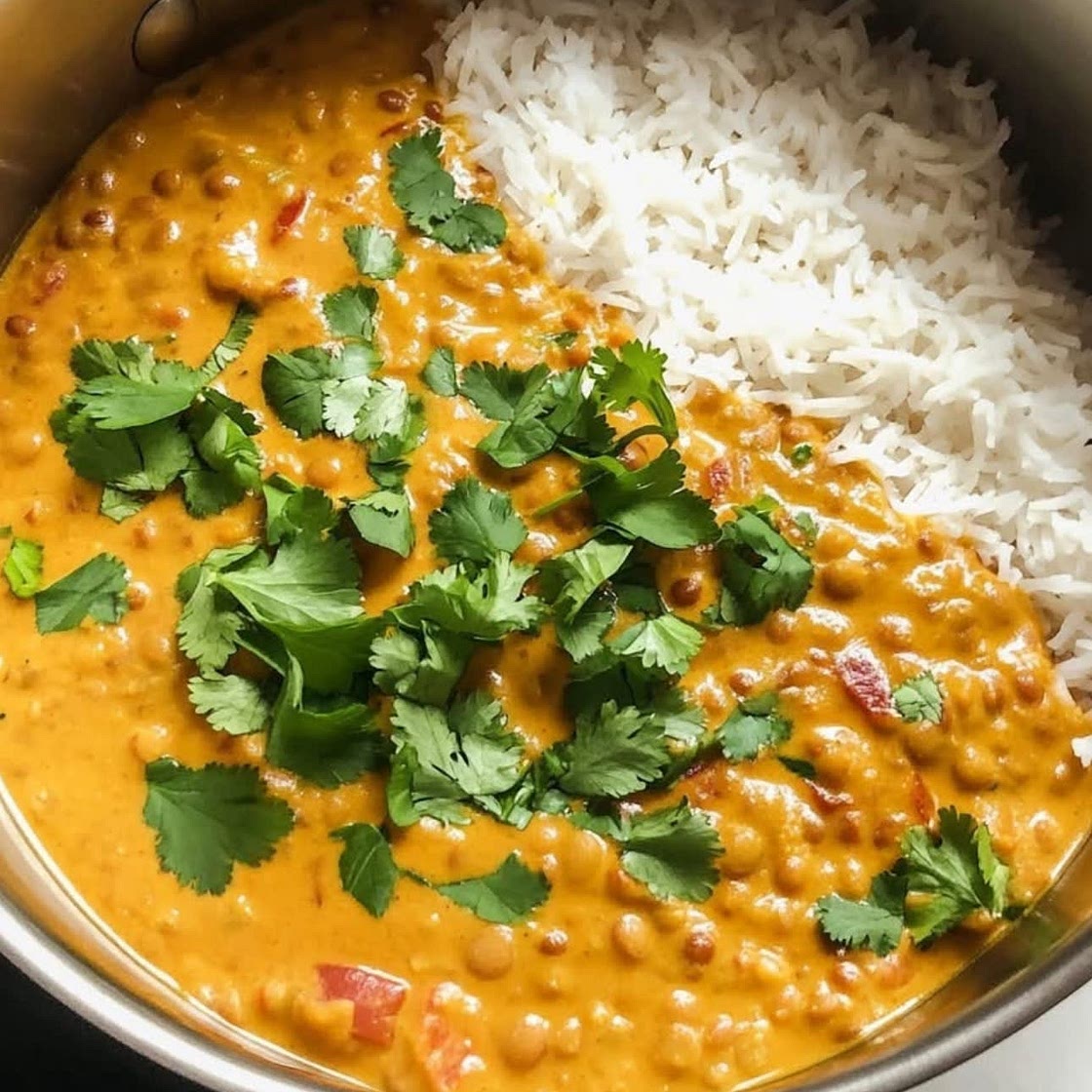Creamy Coconut and Red Lentil Curry 