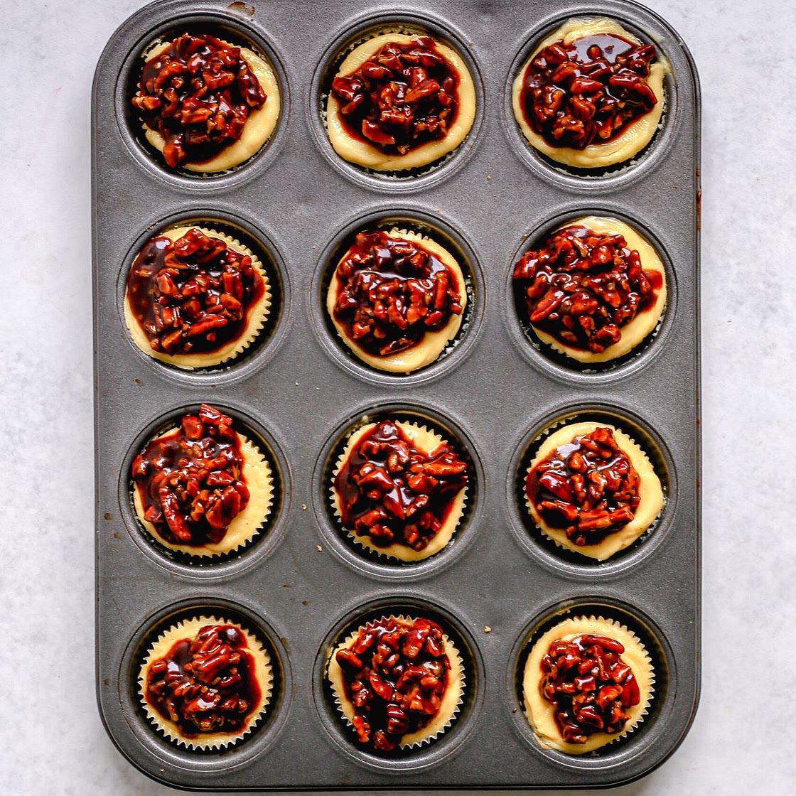 Rich & Creamy Caramel Pecan Cheesecake Minis