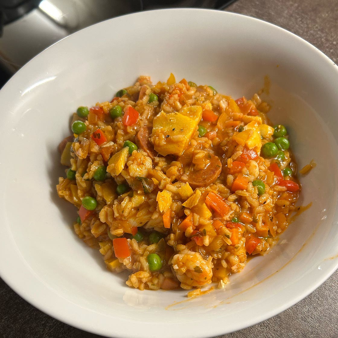 Chicken & chorizo paella