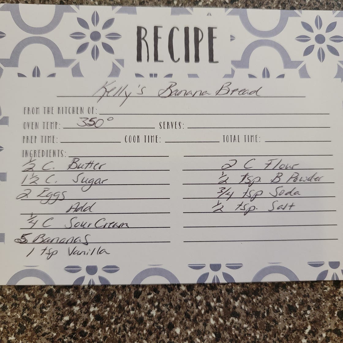 Kelly's Banana Bread