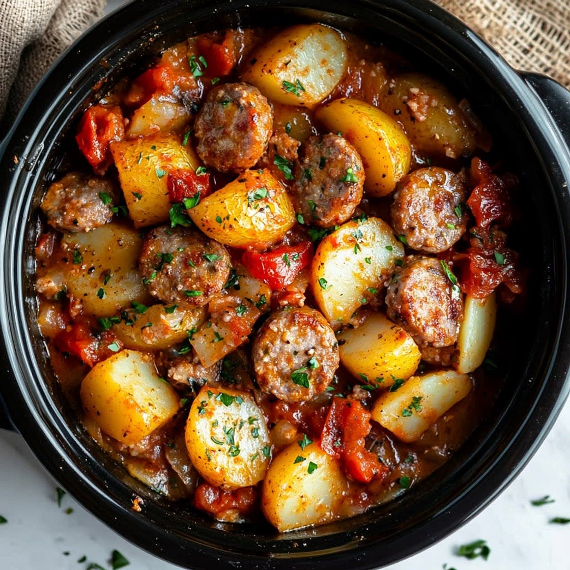 CROCKPOT SAUSAGE CASSEROLE
