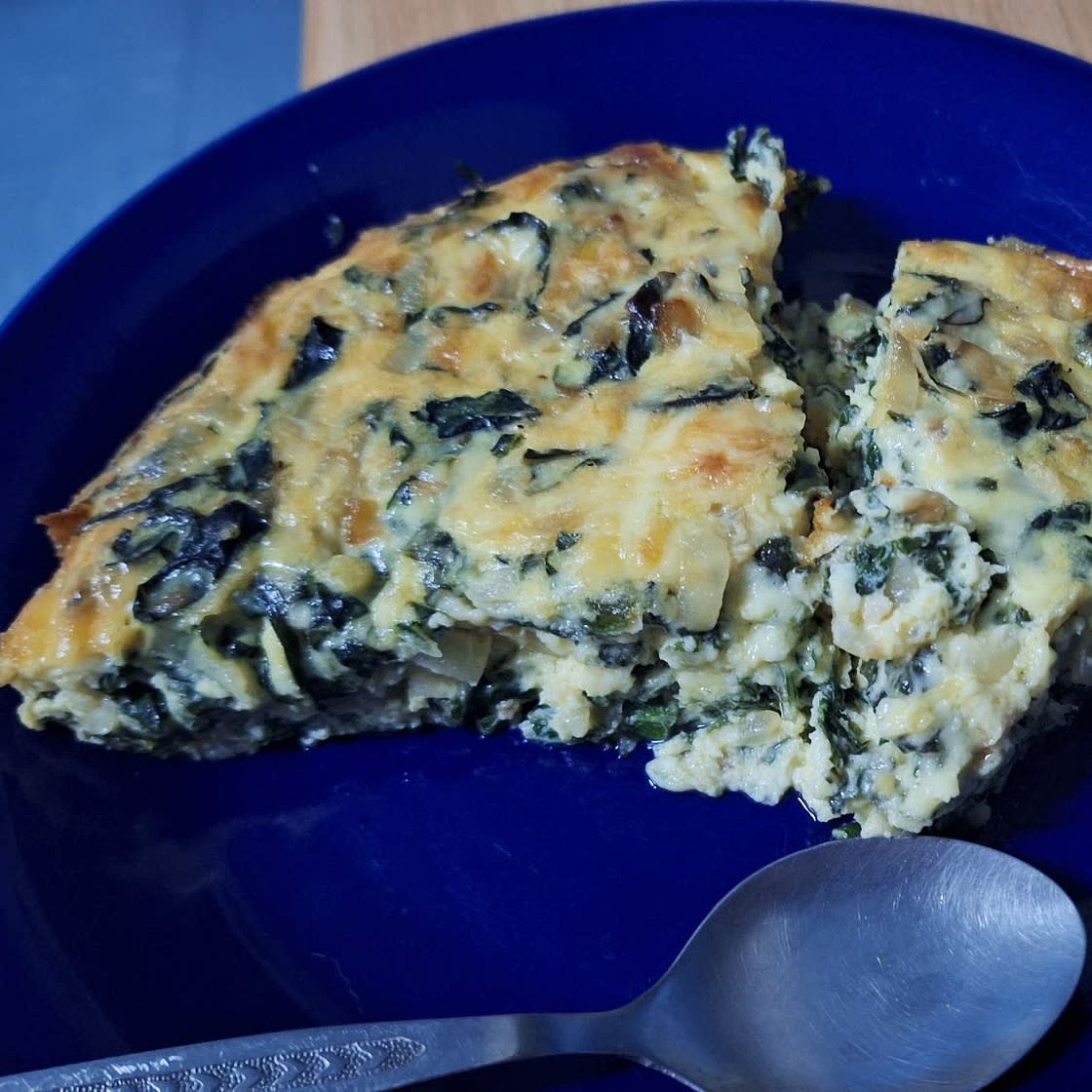 Crustless Spinach Quiche