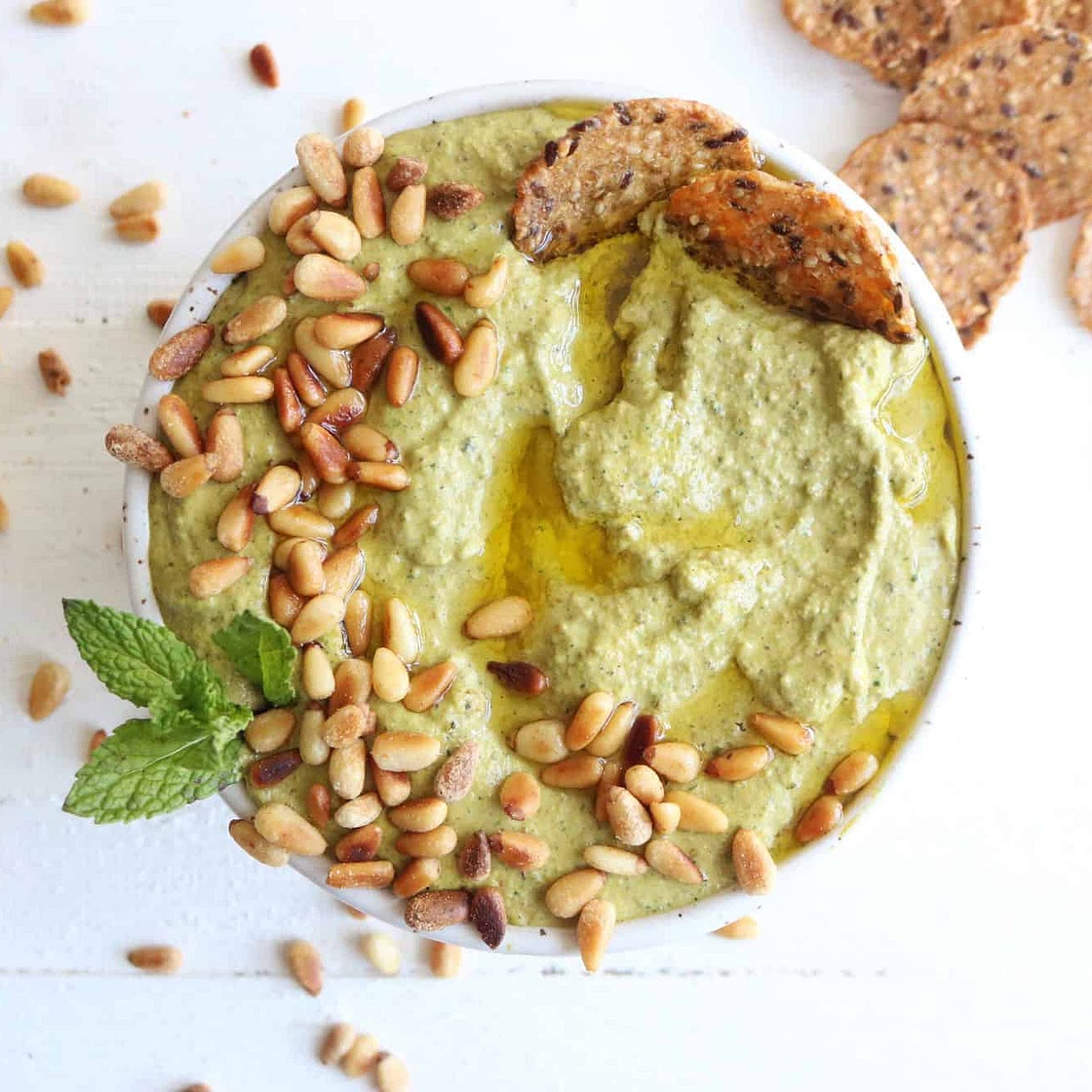 Poblano Pistachio Dip