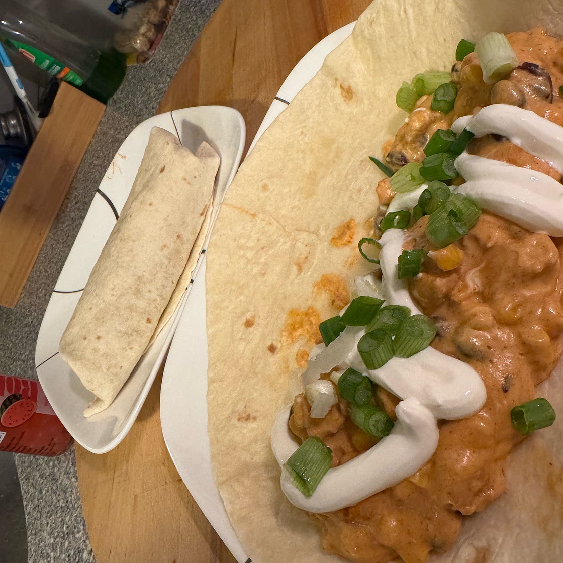 Southwest Cream Cheese Chicken Wraps