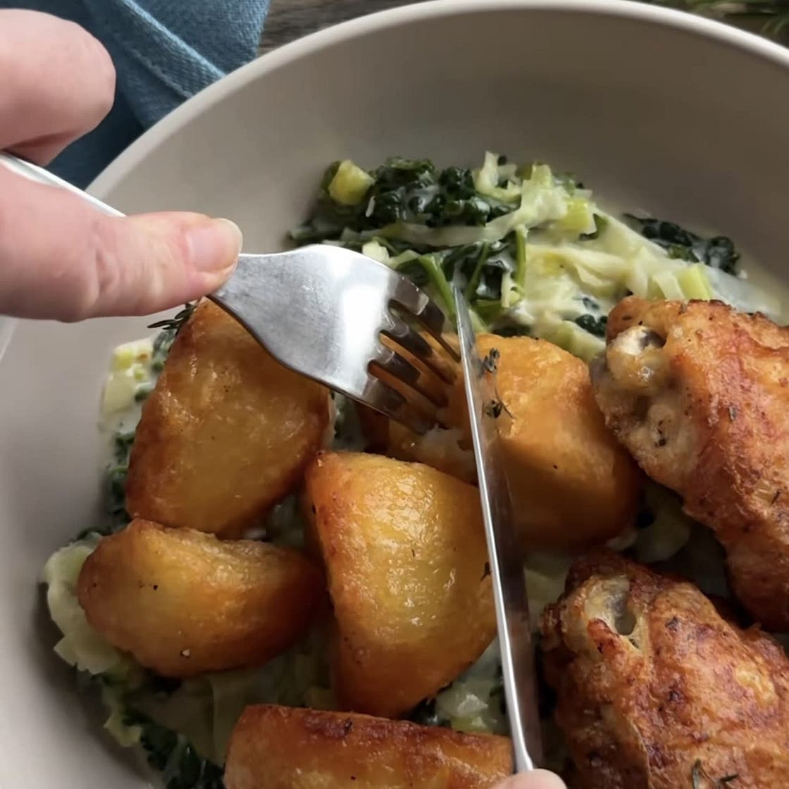 Chicken meatball lazy Sunday roast