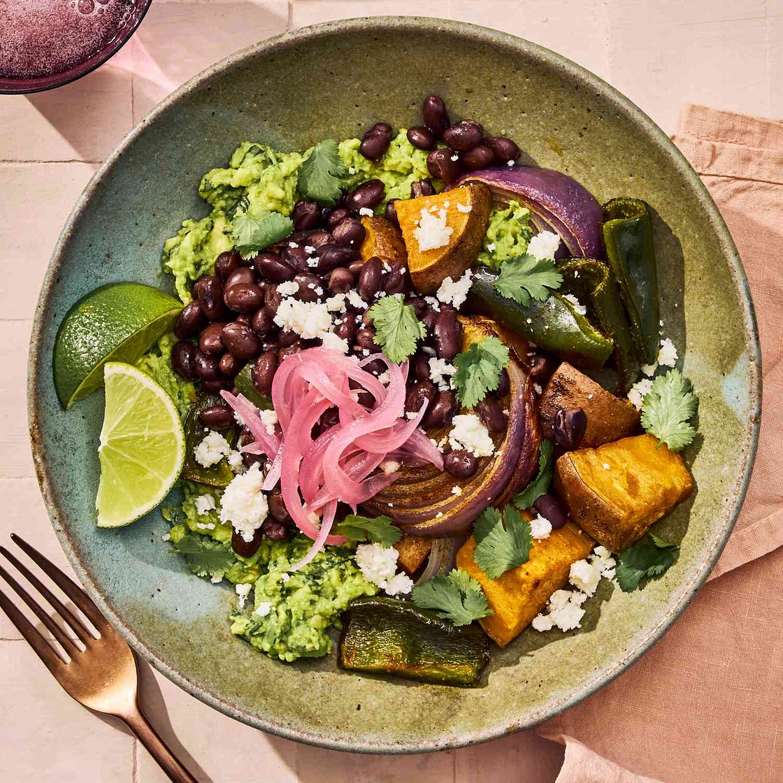 Roasted Veggie & Black Bean Bowls Are Packed with 17 Grams of Fiber