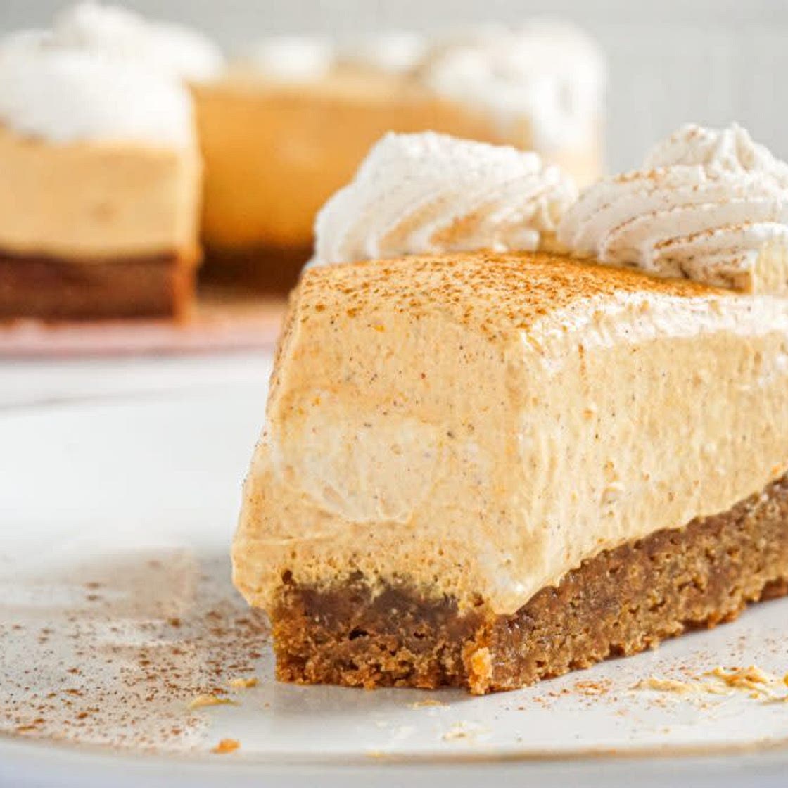 Biscoff Blondie Bottom Pumpkin Cheesecake