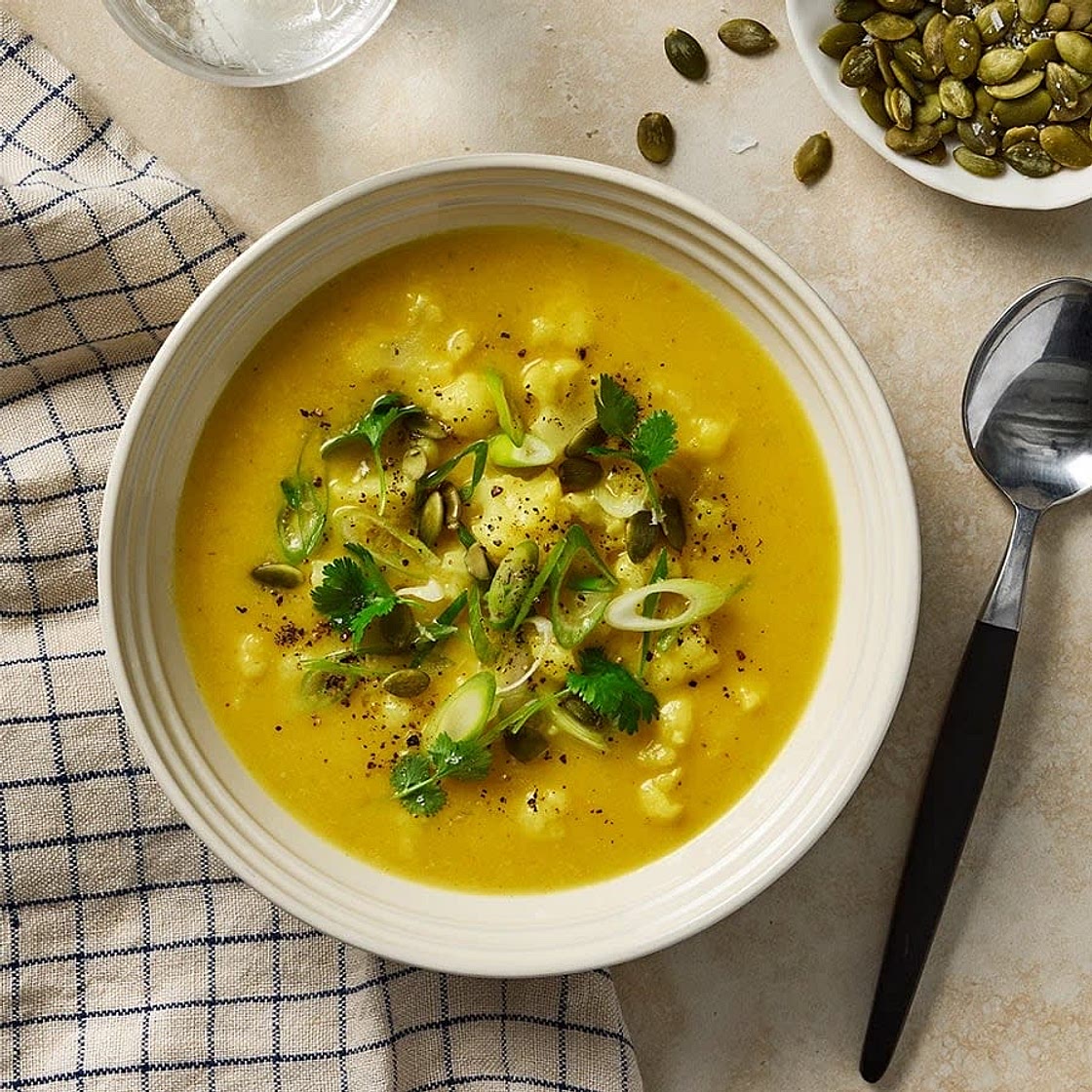 Blomkålssoppa med curry
