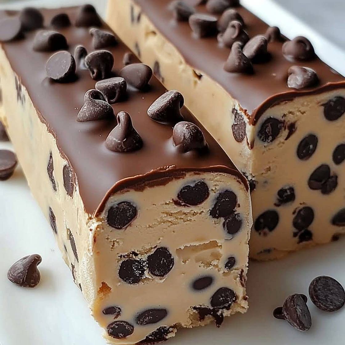No-Bake Chocolate Chip Cookie Dough Bars