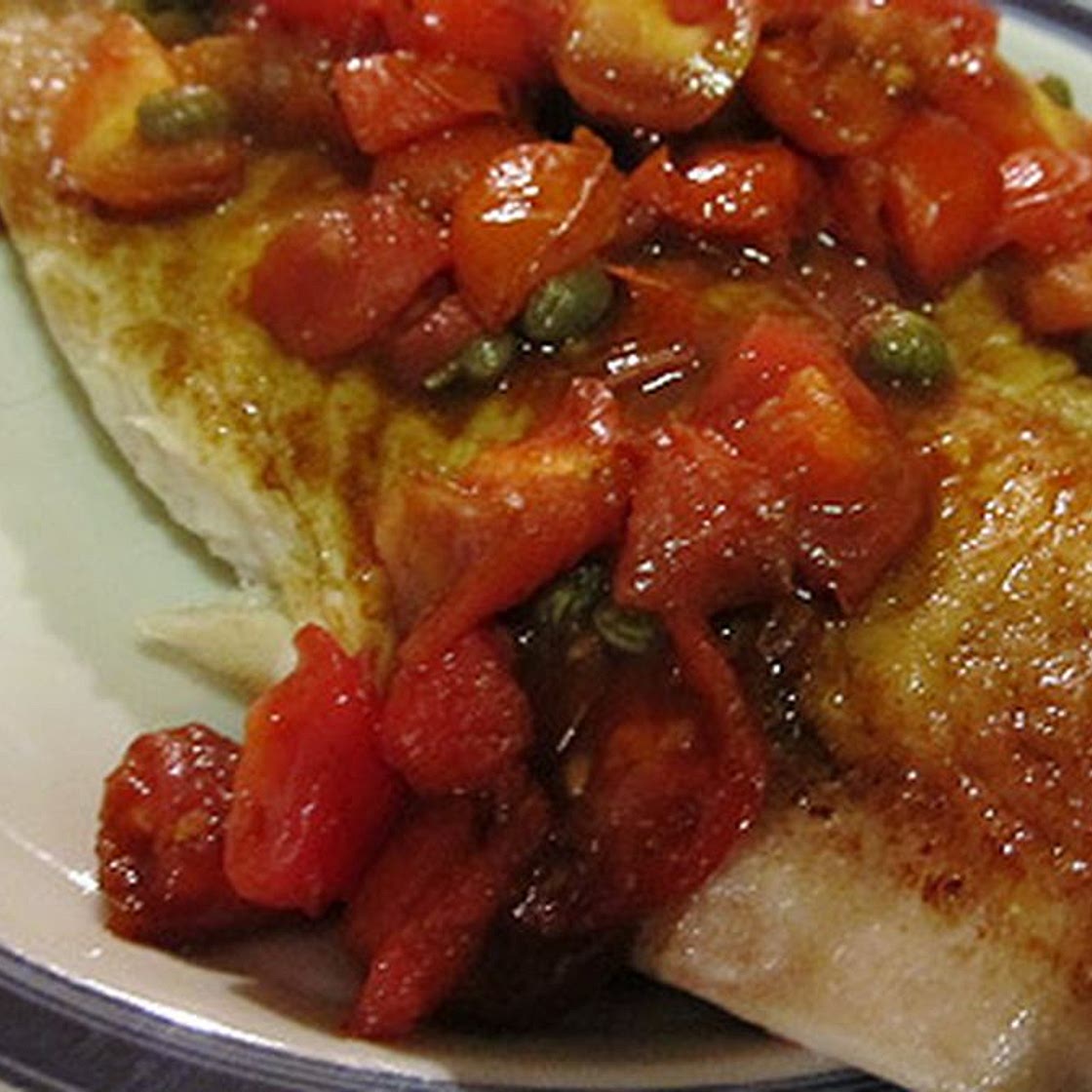 Pan-Seared Tilapia with Balsamic-Cherry Tomato Quick Sauce