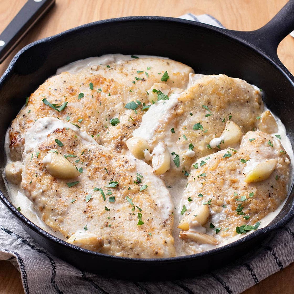 Creamy Garlic Chicken Recipe