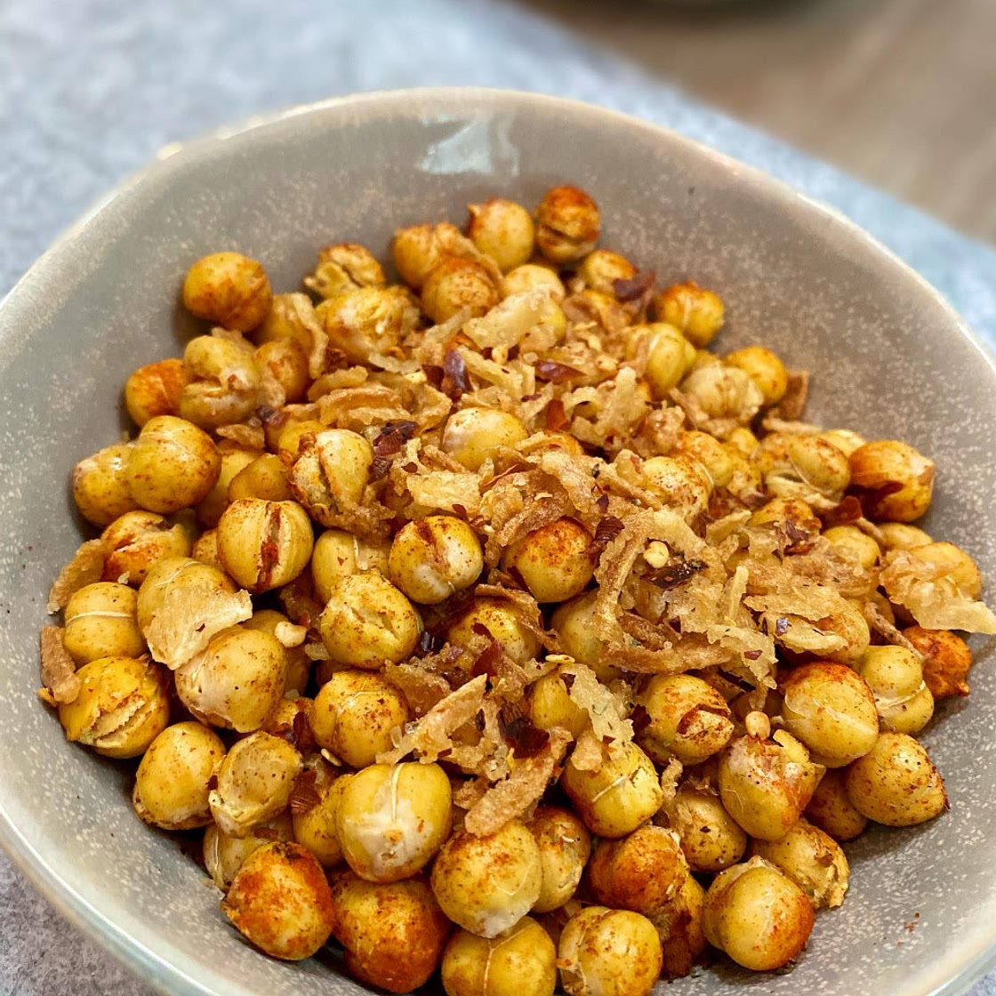 Air Fryer Spicy Chickpeas