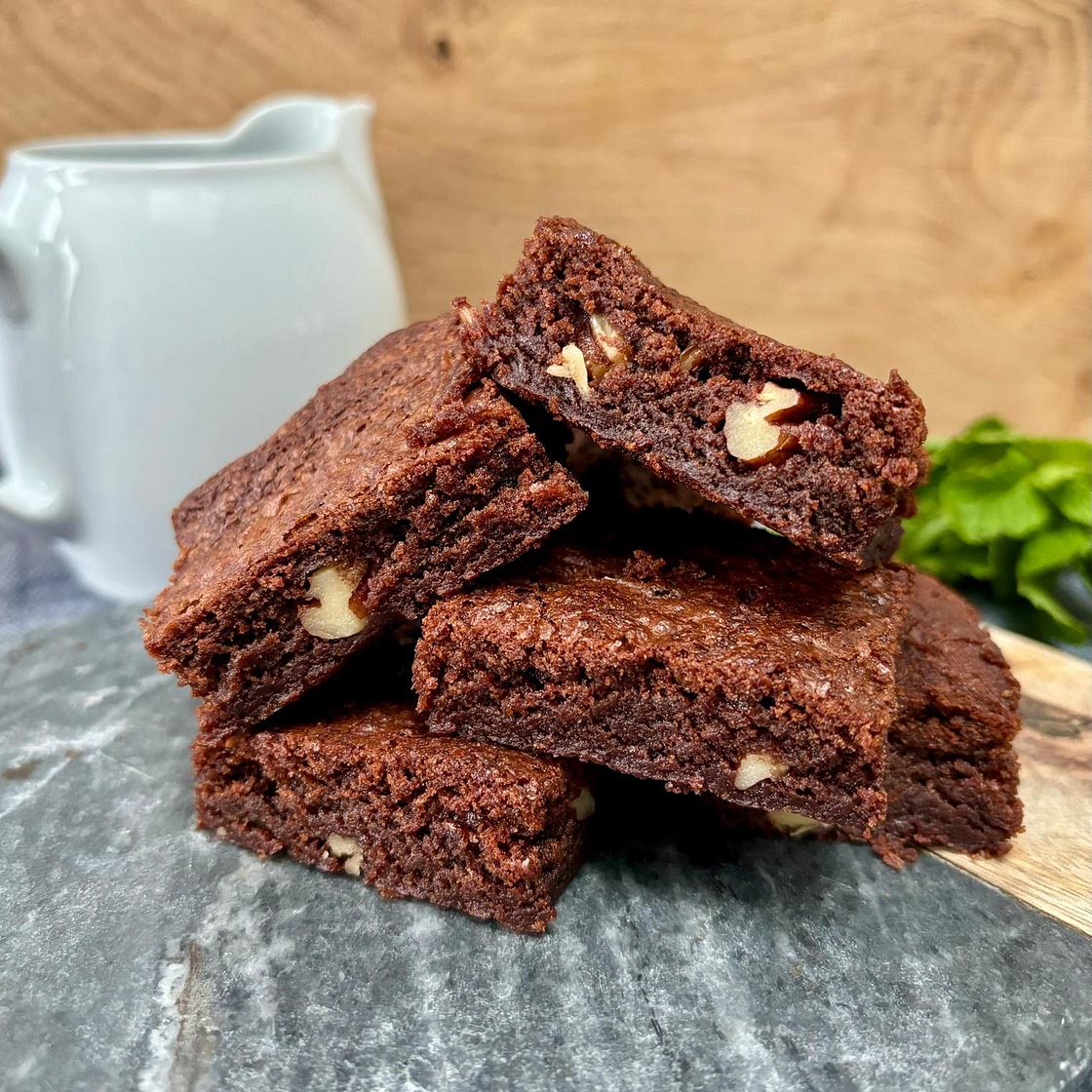 Air Fryer Pecan Brownies