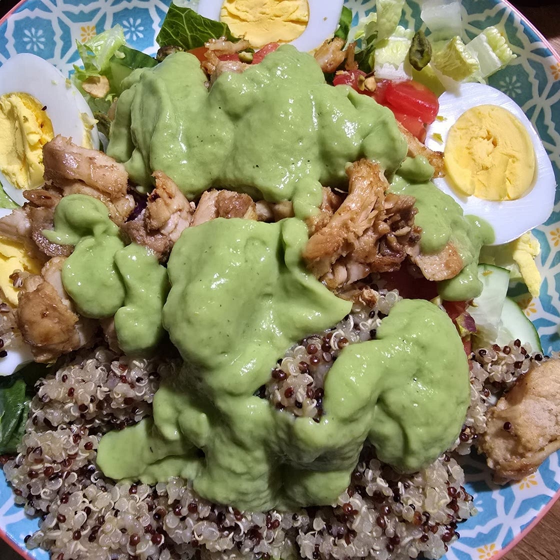 Green goddess chicken salad