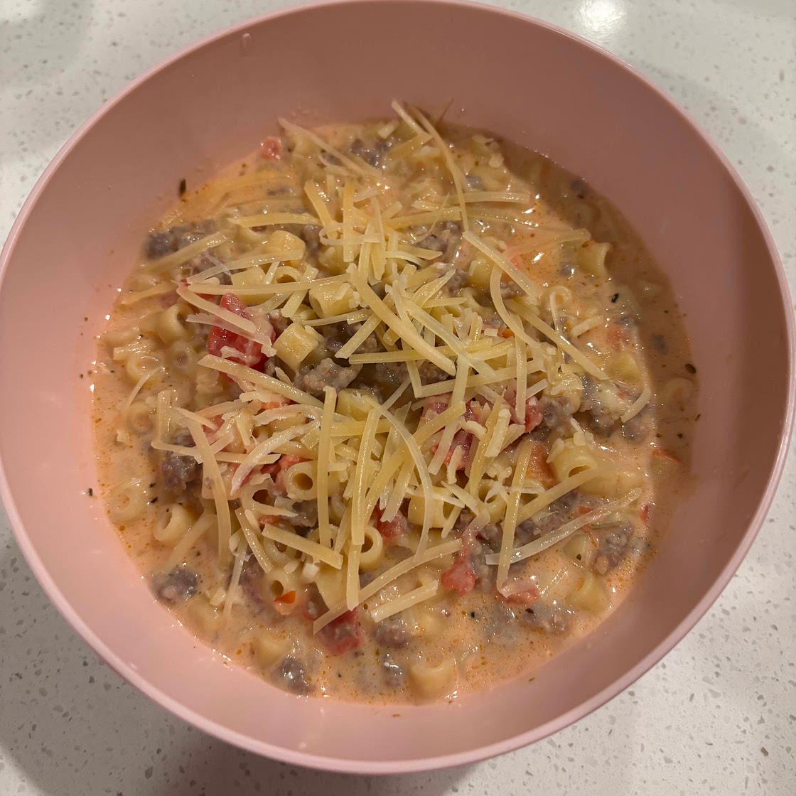 Sausage Parmesan Ditalini Pasta 