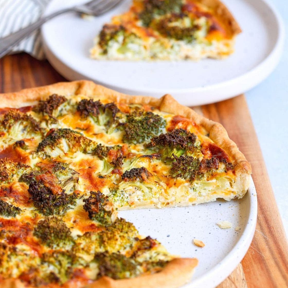 Broccoli and Cheese Quiche