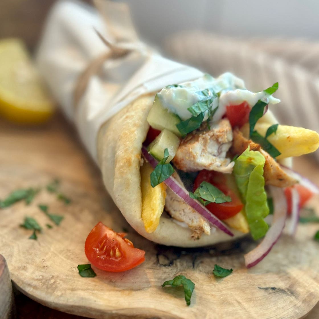 Air Fryer Chicken Gyros