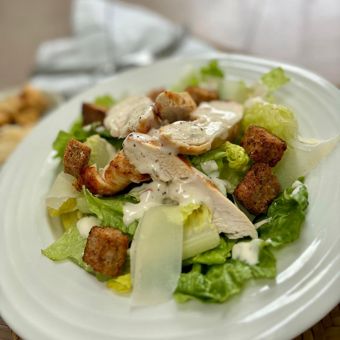 Air Fryer Caesar Salad