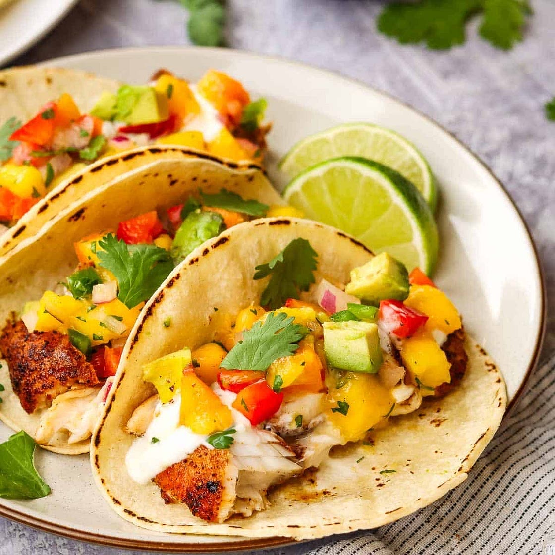 Tacos de poissons panés 
