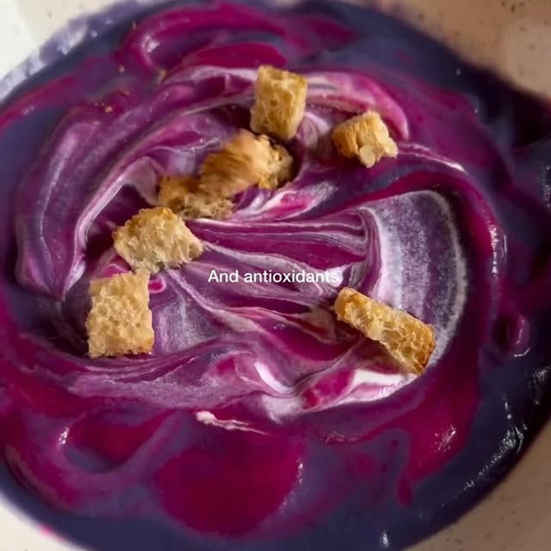 Color-Changing Purple Cream Soup 💜💖
