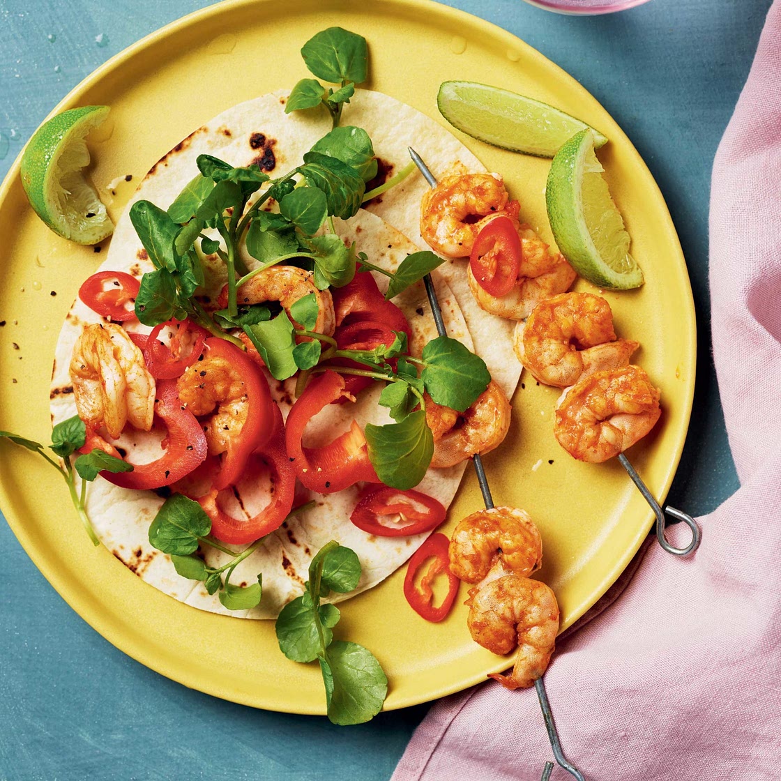Air Fryer Prawn Skewers