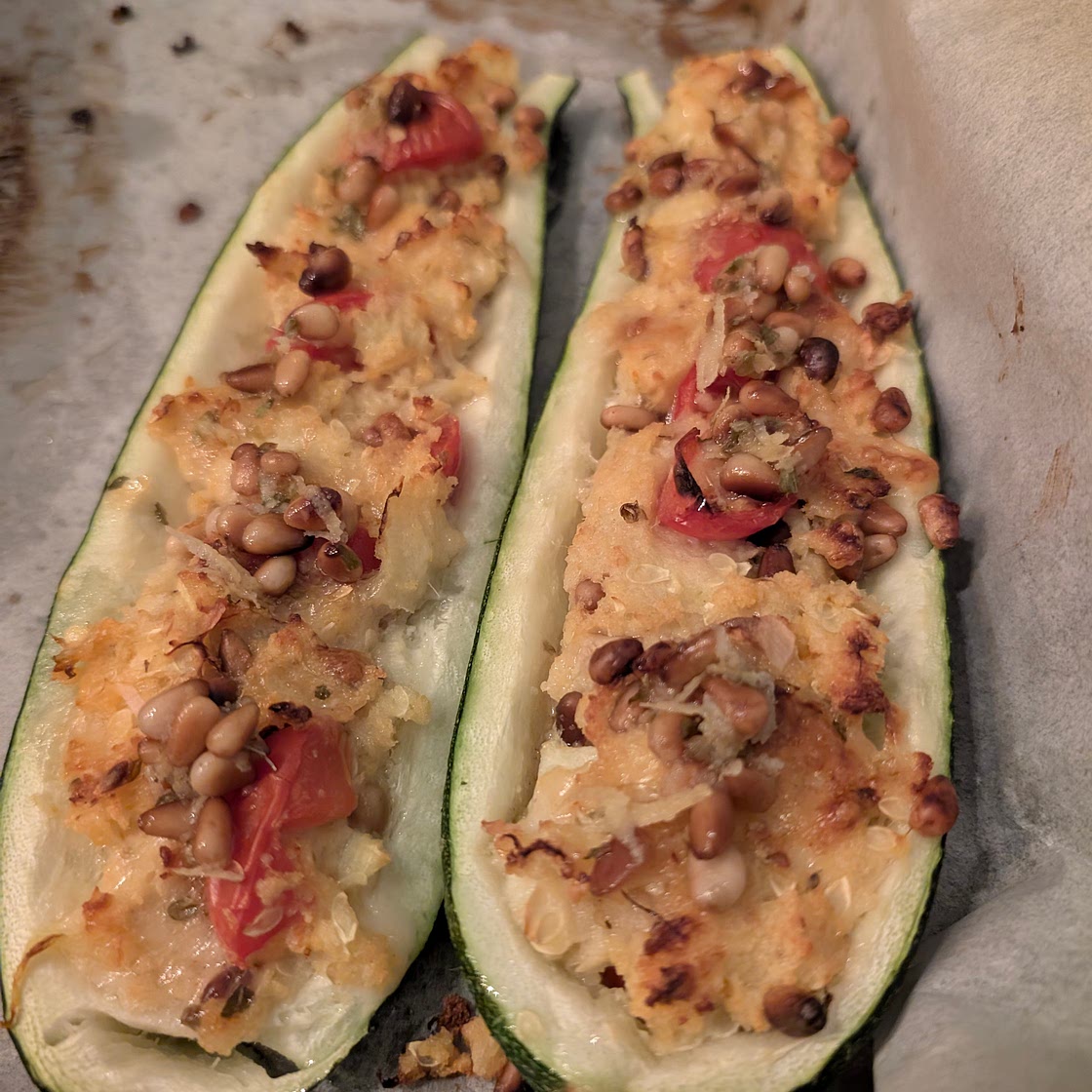 Gevulde courgette