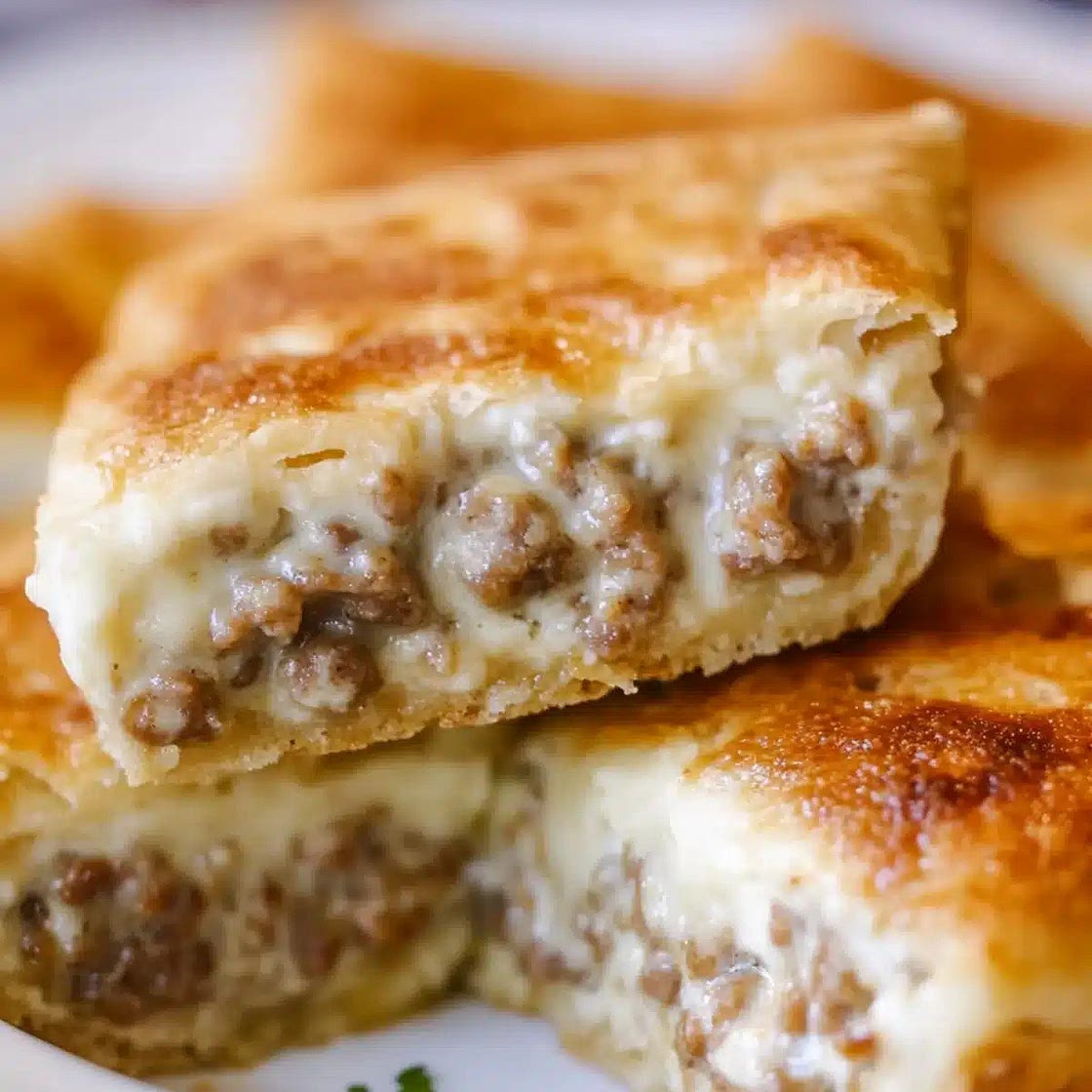 Sausage Cream Cheese Crescent Bake
