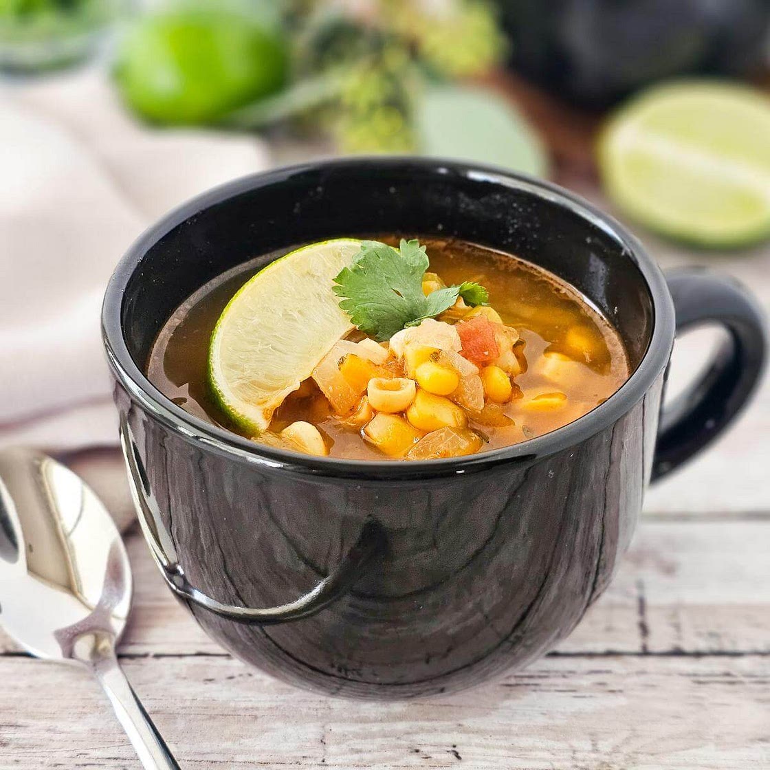 Easy Vegan Mexican Veggie Soup Recipe