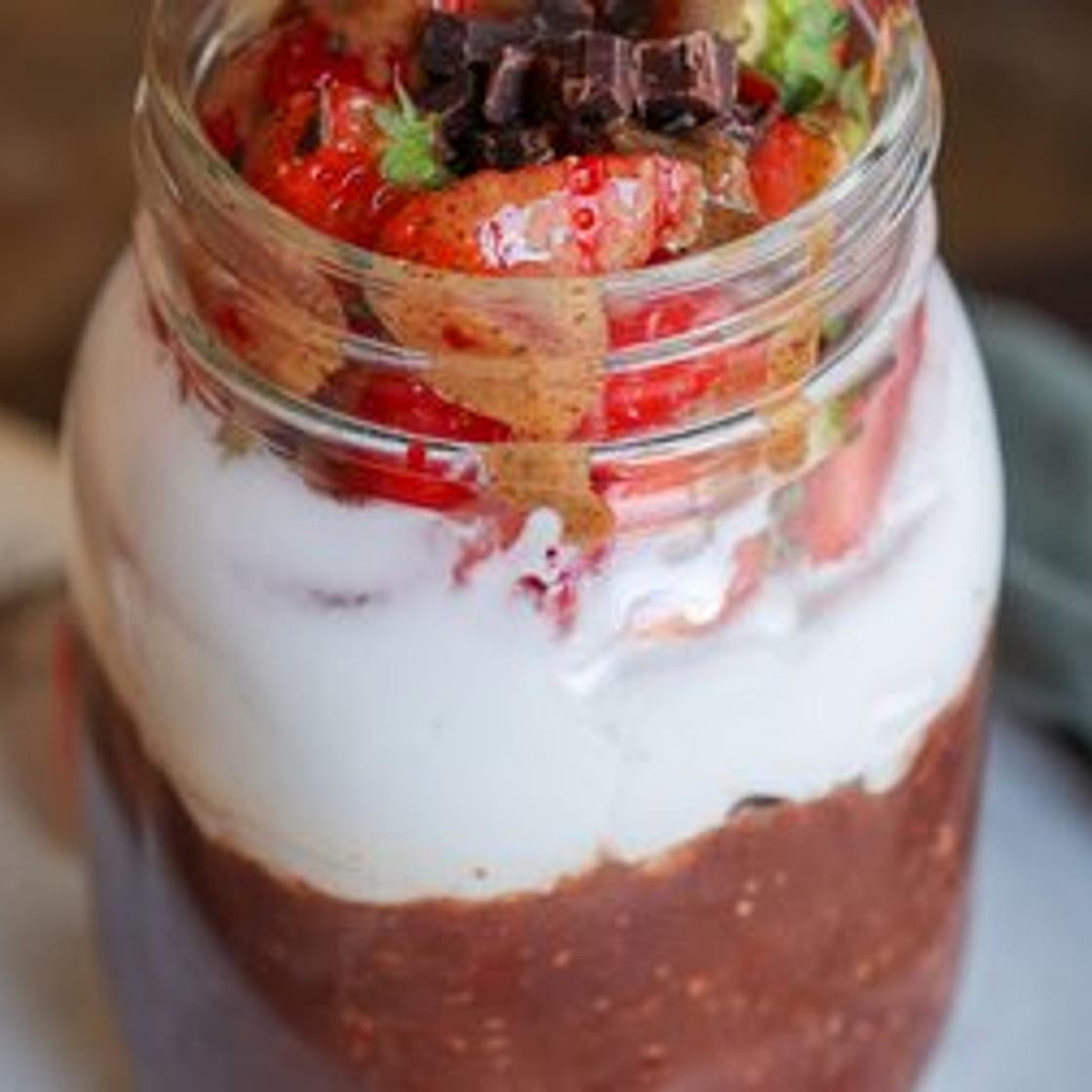 Vegan 'Nutella' Overnight Oats