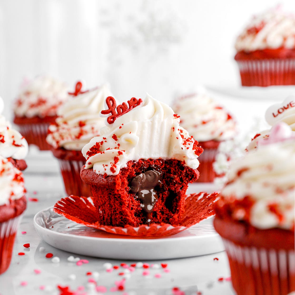 Red Velvet Lava Cupcakes