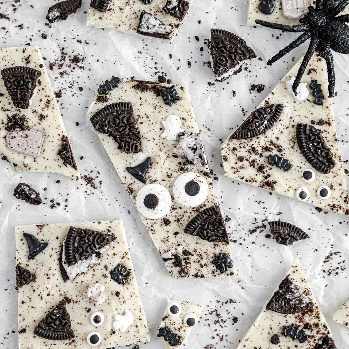 Cookies and Scream Halloween Chocolate Bark